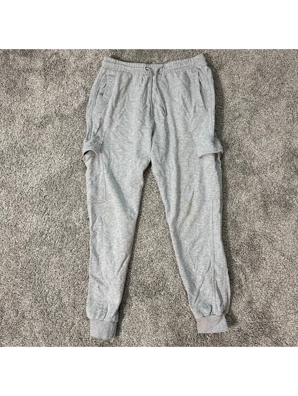 Gymshark Men's Large Gray Cargo Jogger Sweatpants